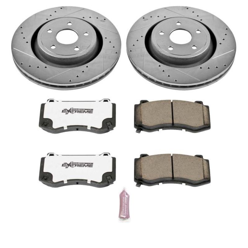 Power Stop 06-10 Jeep Grand Cherokee Front Z26 Street Warrior Brake Kit PowerStop