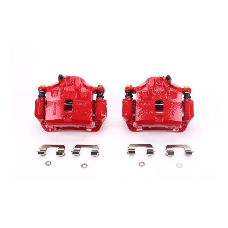 Power Stop 04-05 Hyundai Sonata Front Red Calipers w/Brackets - Pair PowerStop