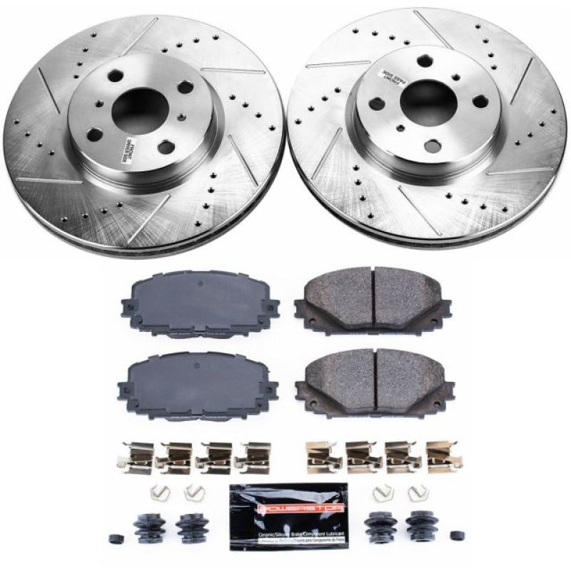 Power Stop 12-18 Toyota Yaris Front Z23 Evolution Sport Brake Kit PowerStop
