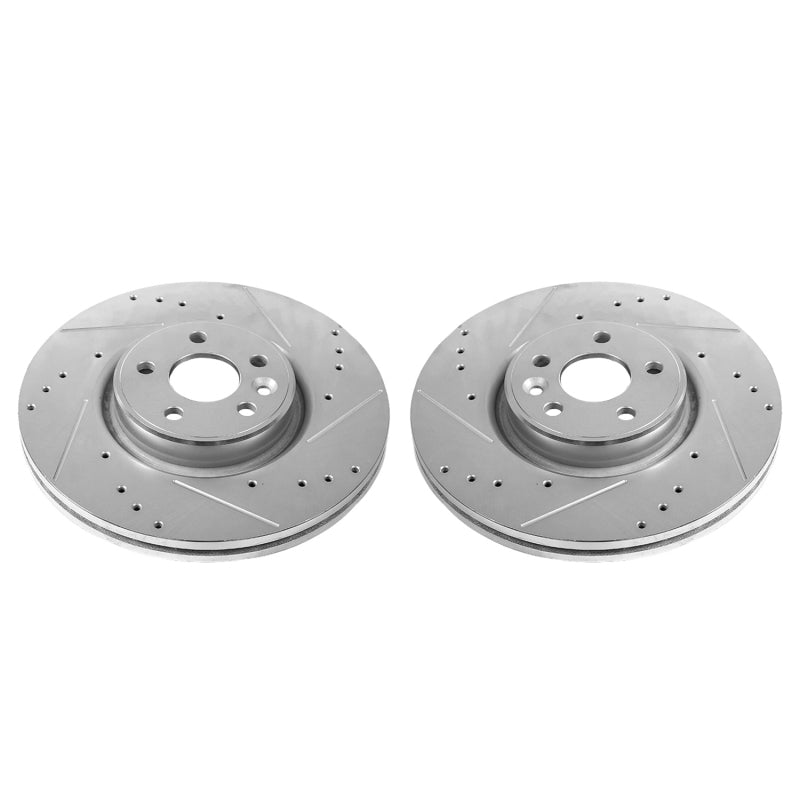 Power Stop 12-18 Volvo S60 Front Evolution Drilled & Slotted Rotors - Pair PowerStop