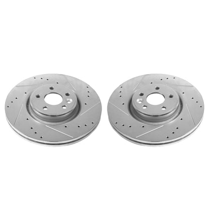 Power Stop 12-18 Volvo S60 Front Evolution Drilled & Slotted Rotors - Pair PowerStop