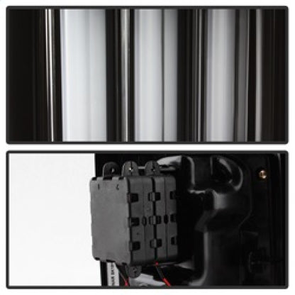 Spyder 07-16 Jeep Wrangler Version 2 Light Bar LED Tail Lights - Black (ALT-YD-JWA07V2-LBLED-BK) SPYDER