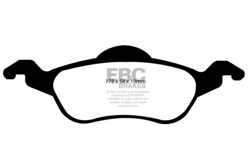 EBC YellowStuff Front Brake Pads - DP41185R EBC