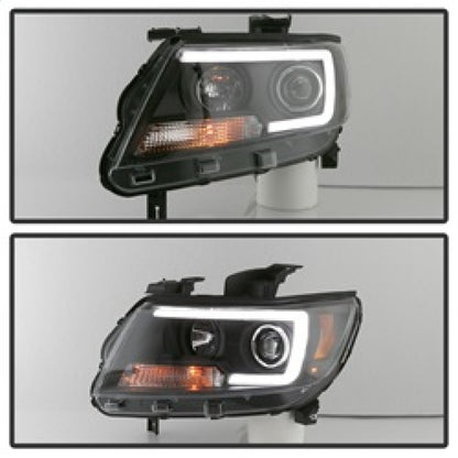 Spyder 15-17 Chevy Colorado Projector Headlights - Light Bar LED - Black (PRO-YD-CCO15-LBDRL-BK) SPYDER