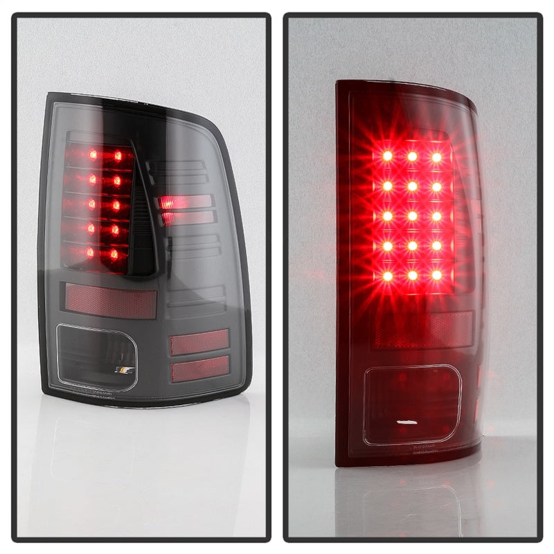 Spyder 13-18 Dodge Ram 2500/3500 LED Tail Lights LED Model Only - All Black (ALT-YD-DRAM13-LED-BKV2) SPYDER
