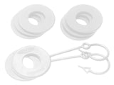 Daystar Fluorescent White D Ring Isolator w/Lock Washer Kit