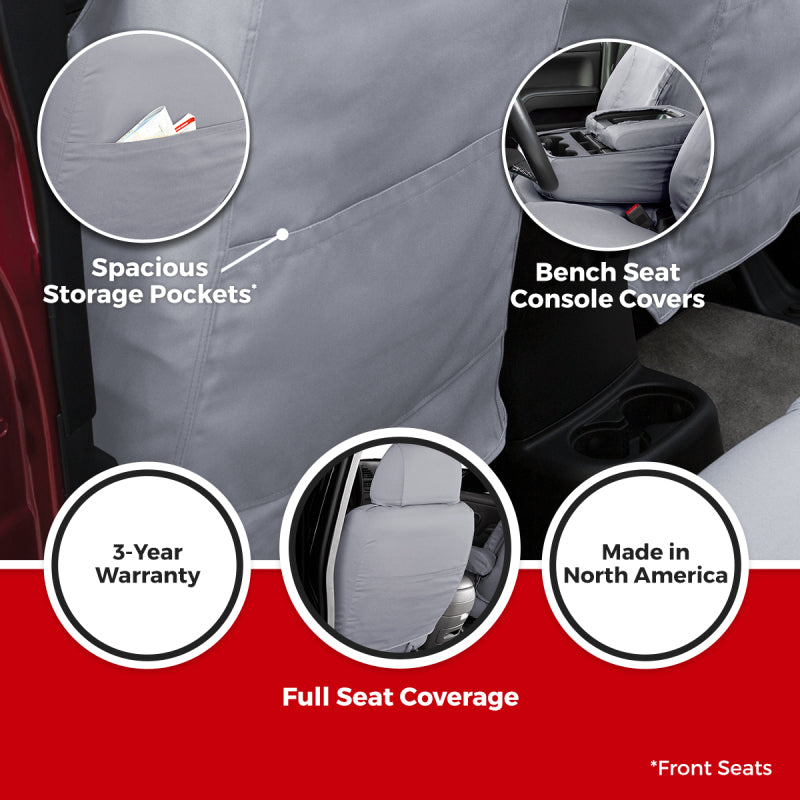 Covercraft 24-25 Toyota Tacoma SeatSaver Custom Seat Cover - Polycotton Charcoal