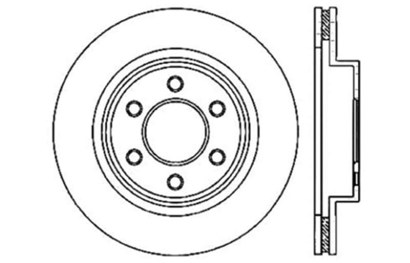 StopTech Drilled Sport Brake Rotor