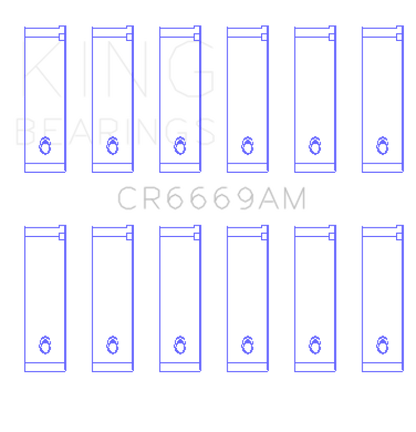 King Engine Bearings Toyota 3Vze 2958Cc (Size +0.25mm) Connecting Rod Bearing Set King Engine Bearings