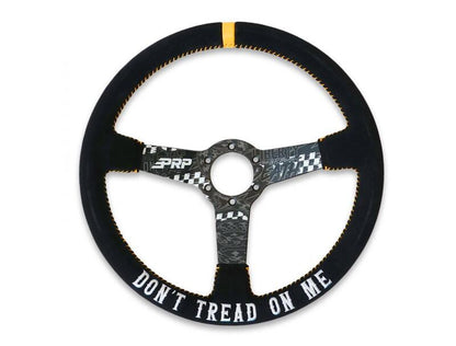 PRP Deep Dish Suede Steering Wheel - Dont Tread on Me G249-TR