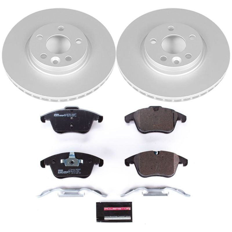 Power Stop 11-14 Volvo S60 Front Euro-Stop Brake Kit PowerStop