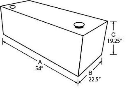 Tradesman Steel Full Size Rectangular Liquid Storage Tank - White Tradesman