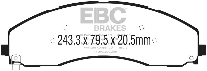 EBC BlueStuff Front Brake Pads - DP53078NDX