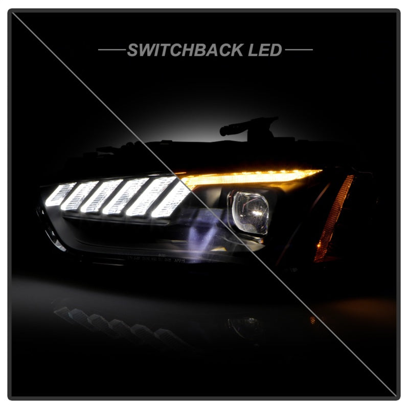 Spyder 13-16 Audi A4/S4 Halogen Model Only High-Power LED Headlights - Black PRO-YD-AA413HALAP-BK SPYDER