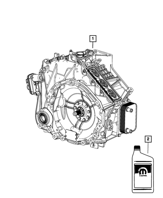 OEM Mopar 8 and 9 speed ATF Fluid (68218925AB) X1 Quart