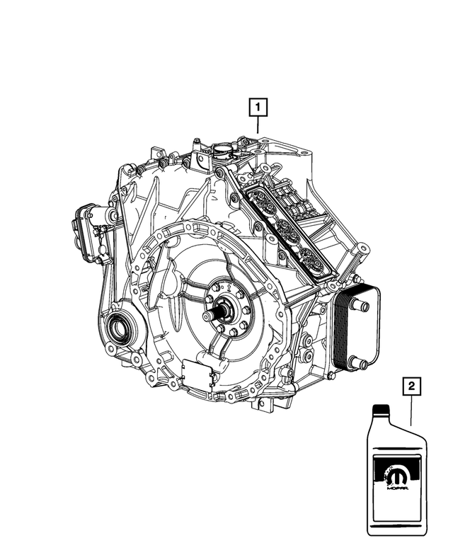 OEM Mopar 8 and 9 speed ATF Fluid (68218925AB) X1 Quart