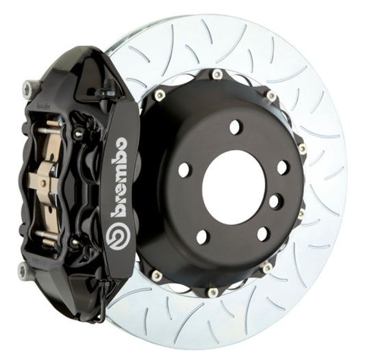 Brembo 15-23 Mustang GT/V6/EcoBoost Rear GT BBK 4 Piston Cast 380x28 2pc Rotor Slotted Type3-Black Brembo