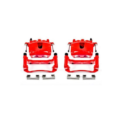 Power Stop 06-10 Jeep Commander Front Red Calipers w/Brackets - Pair PowerStop