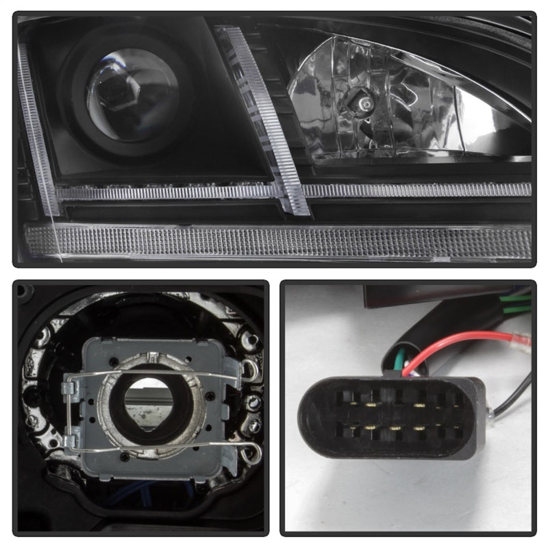 Spyder 08-15 Audi TT HID Xenon Projector Headlights w/Seq Turn Signal - Blk (PRO-YD-ATT08-HID-BK) SPYDER
