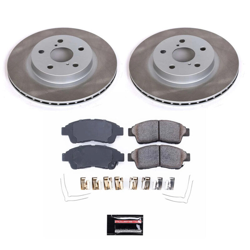 Power Stop 96-03 Toyota RAV4 Front Semi-Coated Rotor Kit PowerStop