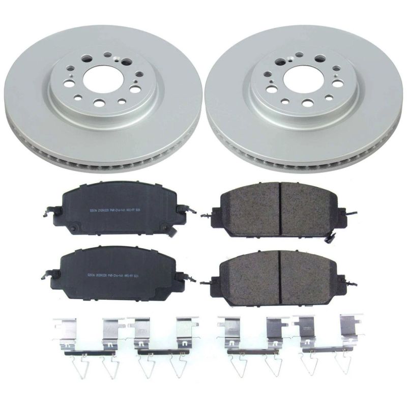 Power Stop 17-19 Honda Clarity Front Z17 Evolution Geomet Coated Brake Kit PowerStop