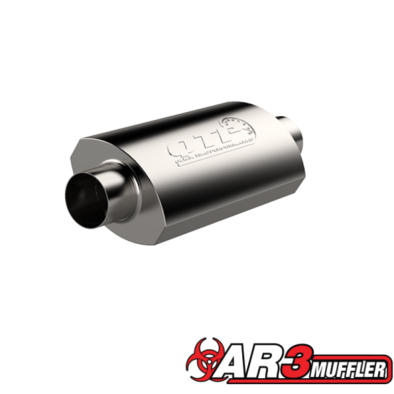 QTP 3.5in Weld-On 304SS AR3 Muffler QTP