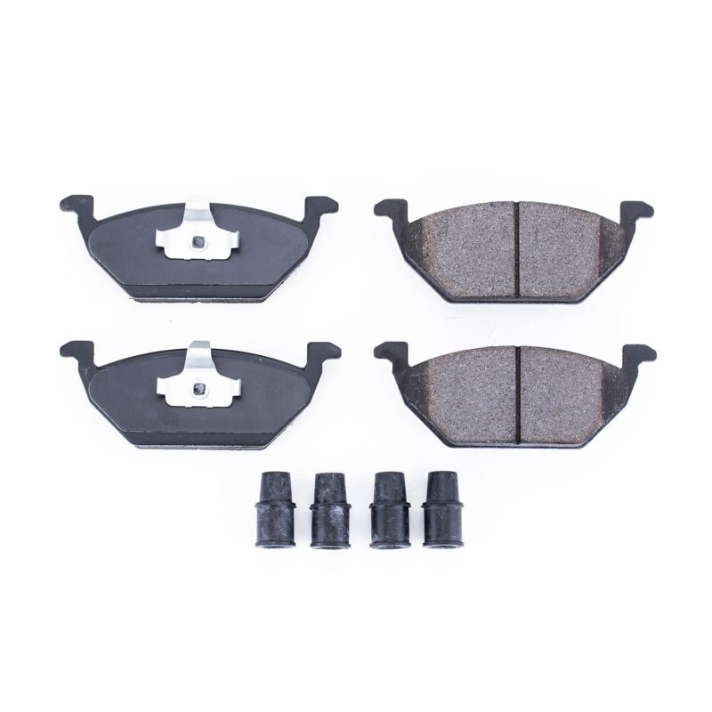 Power Stop 1998 Volkswagen Beetle Front Z17 Evolution Ceramic Brake Pads w/Hardware PowerStop