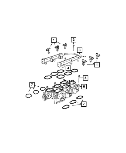 Genuine OEM Mopar Plenum Seal (68217514AB) X1