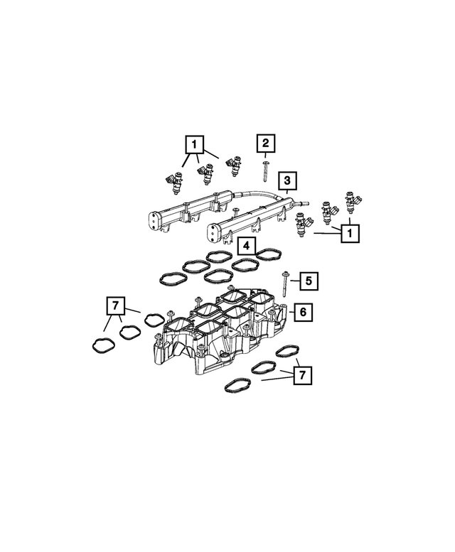 Genuine OEM Mopar Plenum Seal (68217514AB) X1