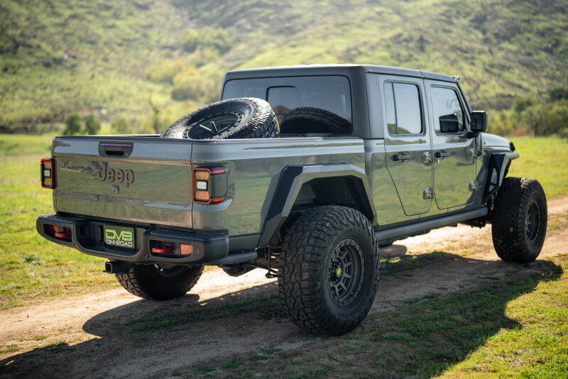 DV8 Offroad 2020+ Jeep Gladiator JT Adjustable In-Bed Tire Carrier