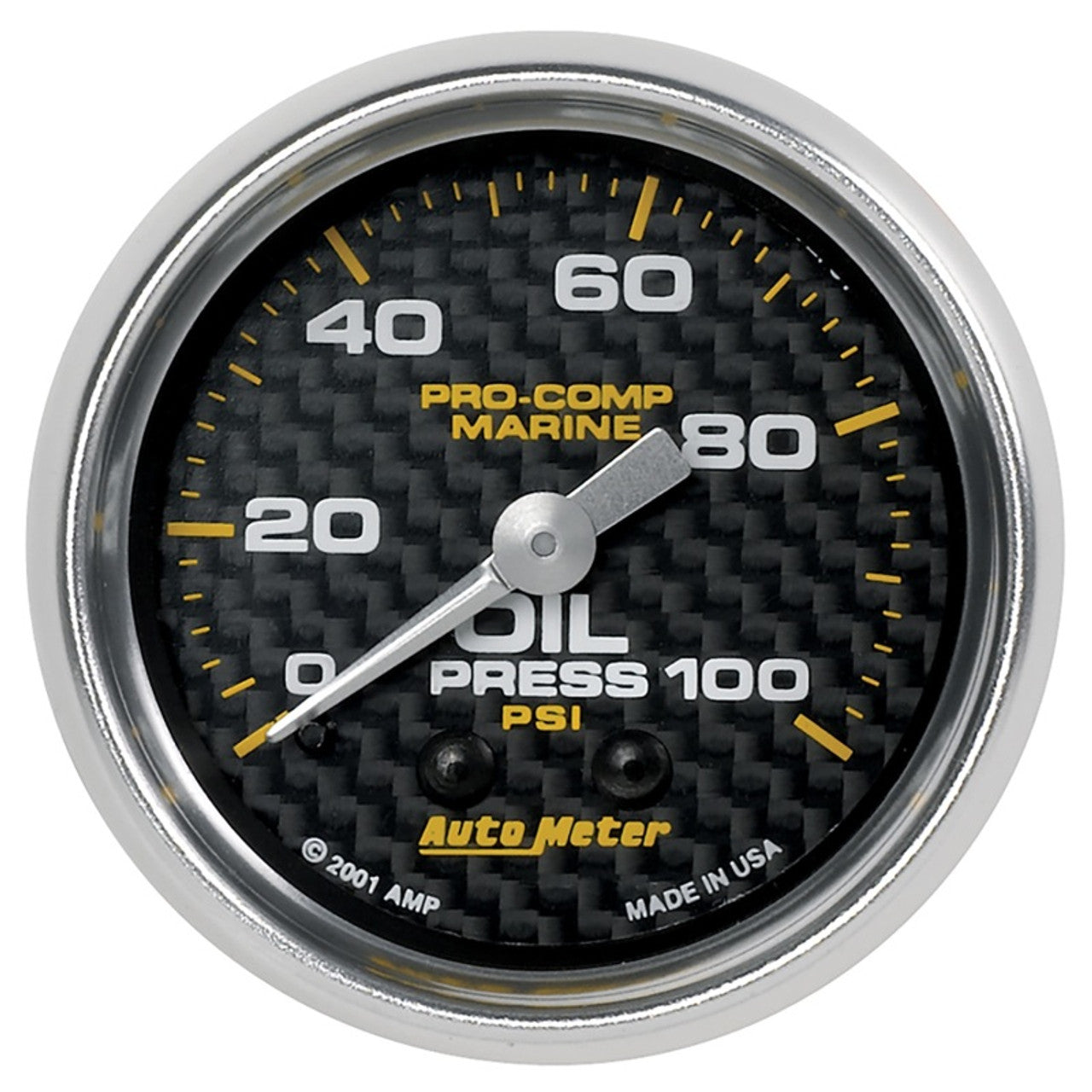 Autometer Marine Silver 5in Ultra-Lite 100 PSI 200705-33