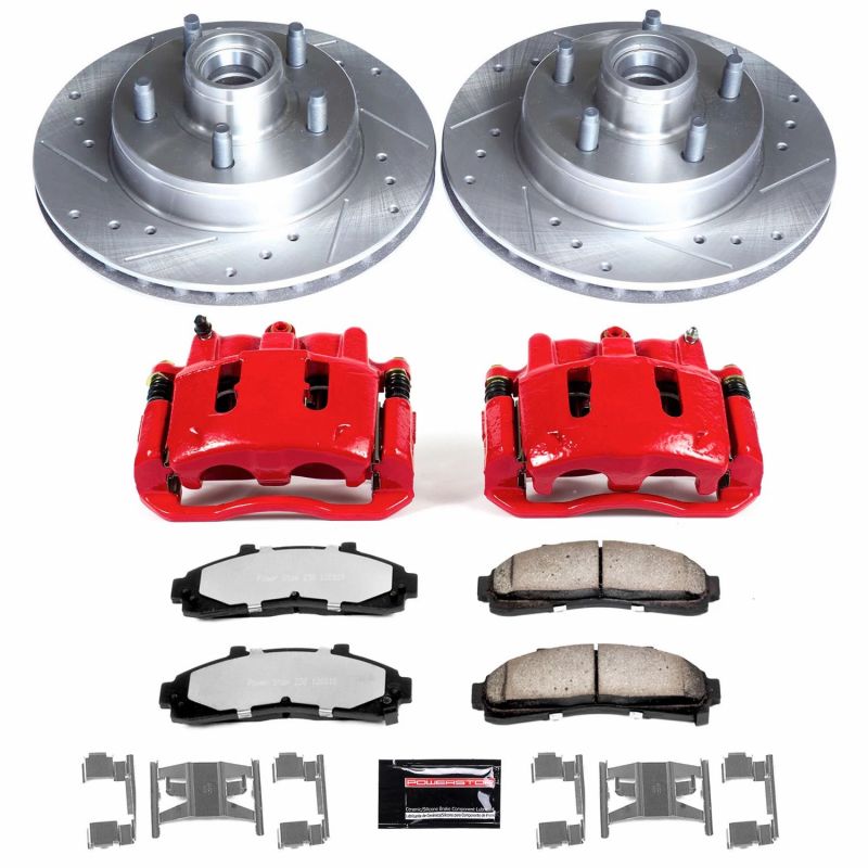 Power Stop 97-95 Ford Ranger Front Z36 Truck & Tow Brake Kit w/Calipers PowerStop