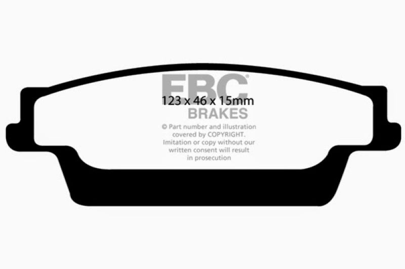 EBC YellowStuff Rear Brake Pads - DP41693R EBC