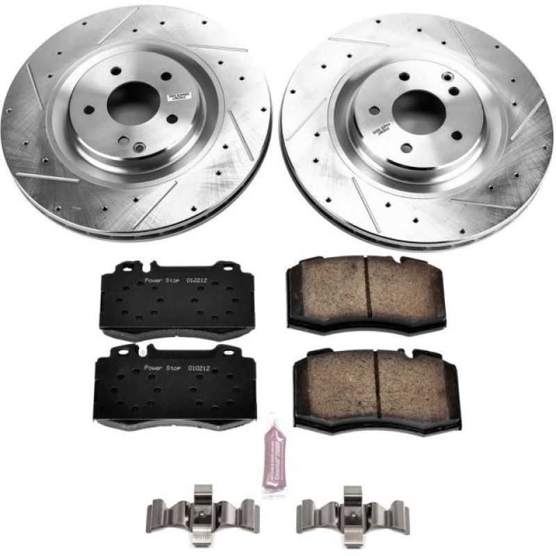 Power Stop 03-06 Mercedes-Benz CLK500 Front Z23 Evolution Sport Brake Kit PowerStop