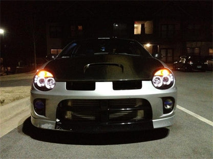 Spyder Dodge Neon 03-05 Projector Headlights LED Halo LED Black High H1 Low H1 PRO-YD-DN03-HL-BK SPYDER