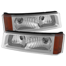 Load image into Gallery viewer, Xtune Chevy Silverado 03-06 Bumper Lights Amber Reflector Chrome CBL-JH-CSIL03-AM-E