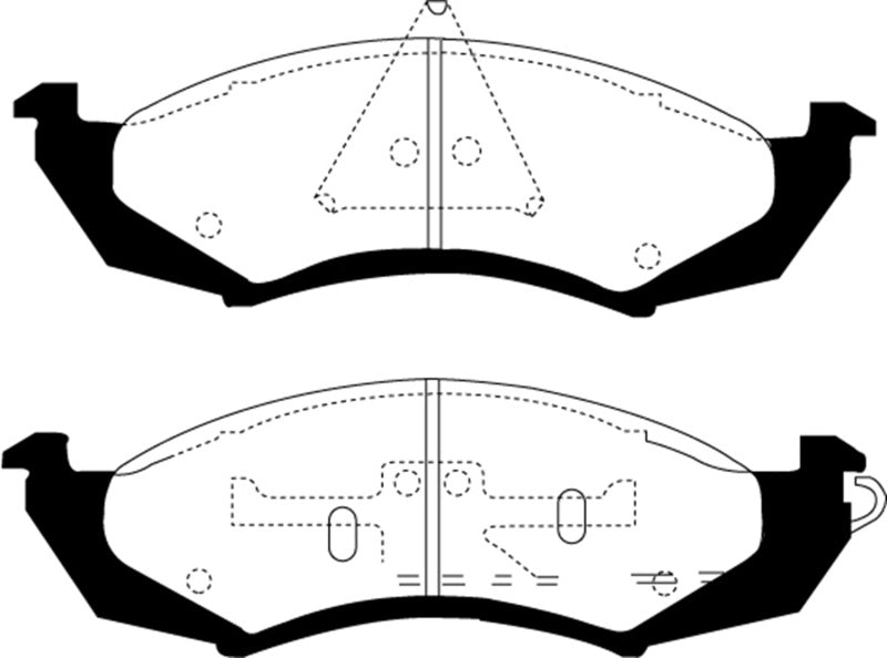 EBC YellowStuff Front Brake Pads - DP41180R EBC