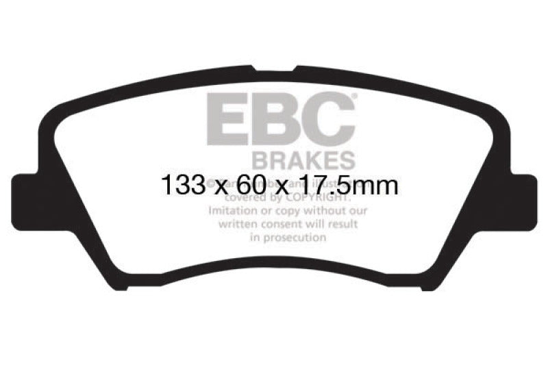 EBC Ultimax2 Front Brake Pads - UD1543