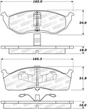 StopTech Premium Ceramic Brake Pads - 308.06420