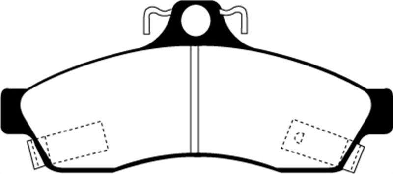 EBC YellowStuff Rear Brake Pads - DP41181R EBC