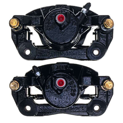 Power Stop 13-15 Acura ILX Front Black Caliper - Pair w/Bracket PowerStop