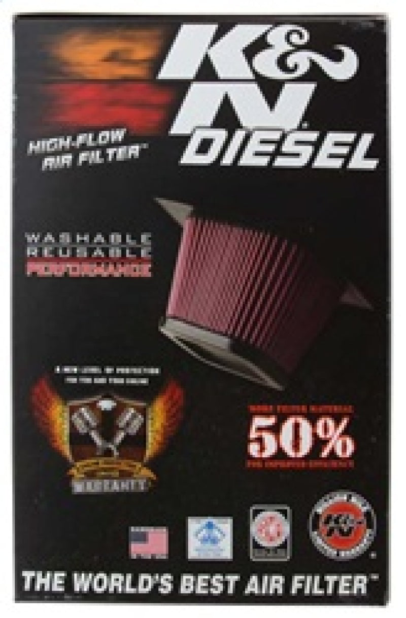 K&N 2017 Ford F250 Super Duty V8-6.7L DSL Replacement Drop In Air Filter K&N Engineering