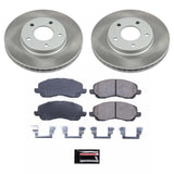 Power Stop 08-17 Mitsubishi Lancer Front Semi-Coated Rotor Kit