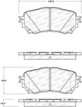 Load image into Gallery viewer, StopTech Premium Ceramic Rear Brake Pads - 308.17110