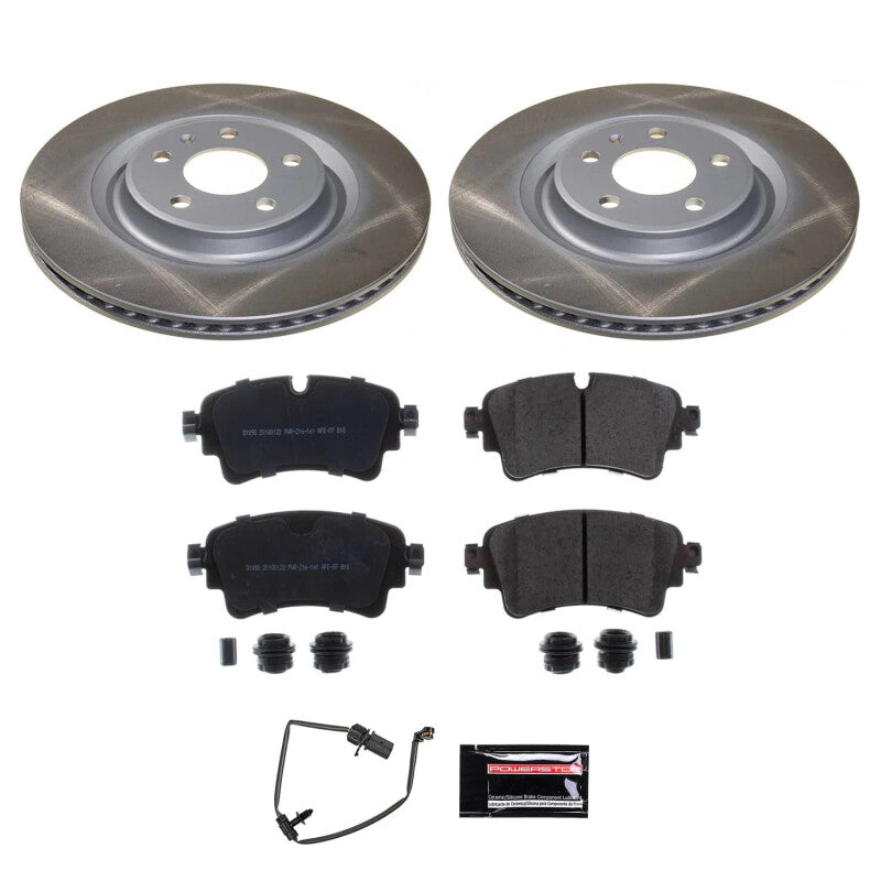 Power Stop 18-20 Audi S5 Sportback Rear Semi-Coated Rotor Kit PowerStop