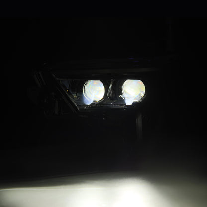 AlphaRex 880874 22-23 Toyota Tundra LUXX-Series Headlights Black w/Amber DRL - Req 810029 OR 810030