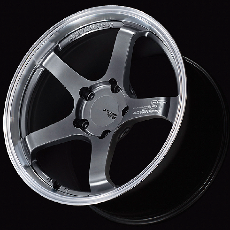 ADVAN Racing GT for Porsche 18x9 +46 5x130 Wheel - Hyper Platinum Black - YAQ8I46PMPB