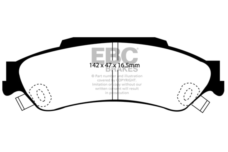 EBC GreenStuff Rear Brake Pads - DP61602 EBC