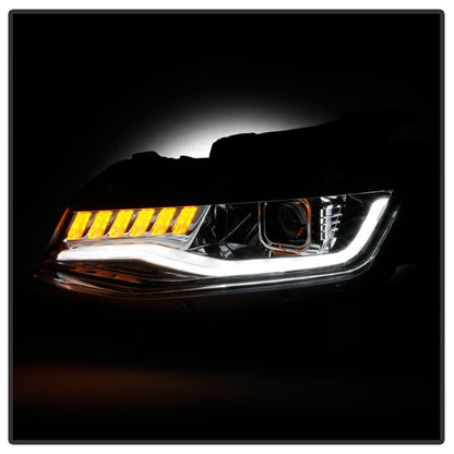 Spyder Chevy Camaro 16-18 (Do Not Fit Halogen) Projector Headlights Chrome PRO-YD-CCAM16HIDSI-SEQ-C SPYDER