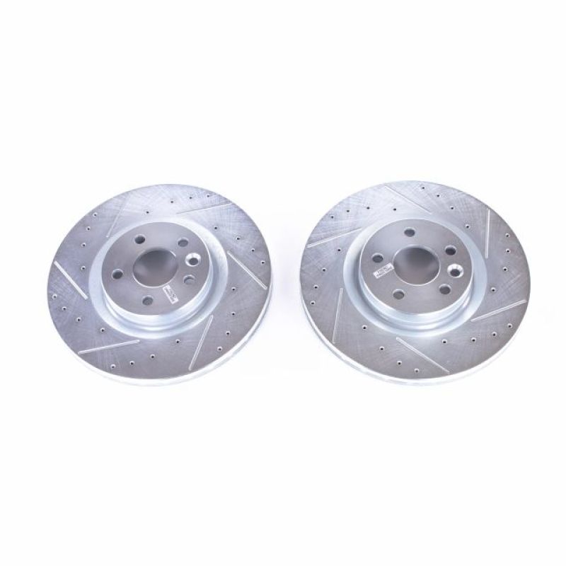 Power Stop 2018 Jaguar E-Pace Front Evolution Drilled & Slotted Rotors - Pair PowerStop